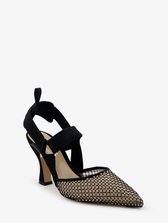 Fendi Décolleté Colibrì In Mesh E Suede