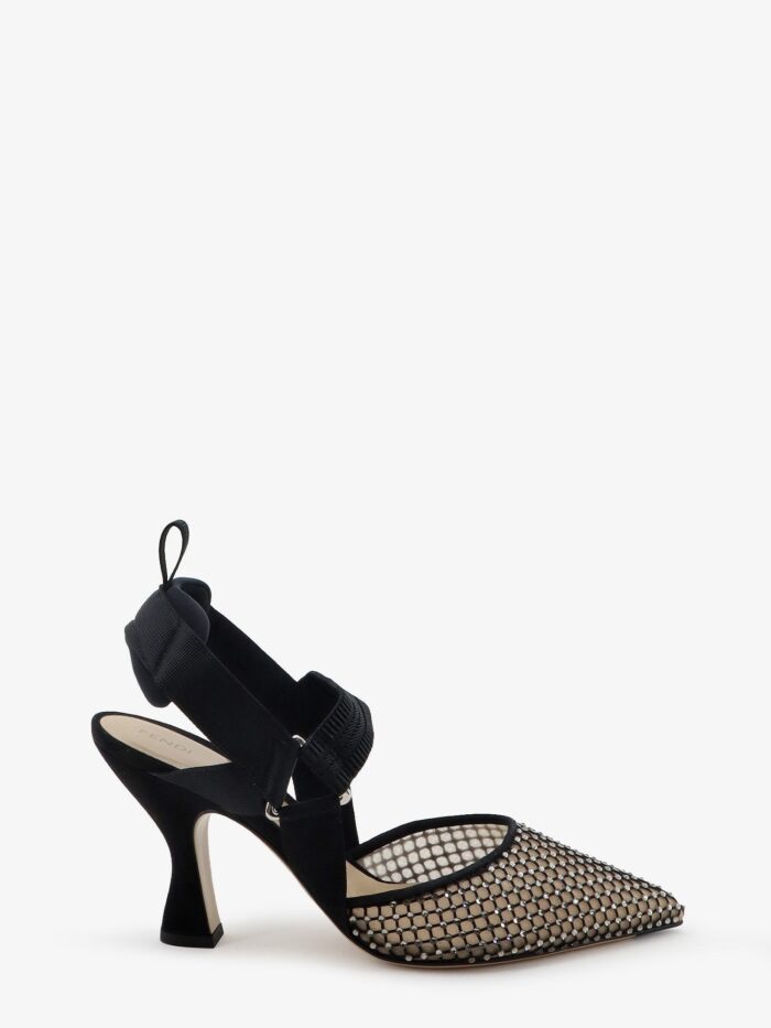 fendi décolleté colibrì in mesh e suede Fendi Décolleté Colibrì In Mesh E Suede