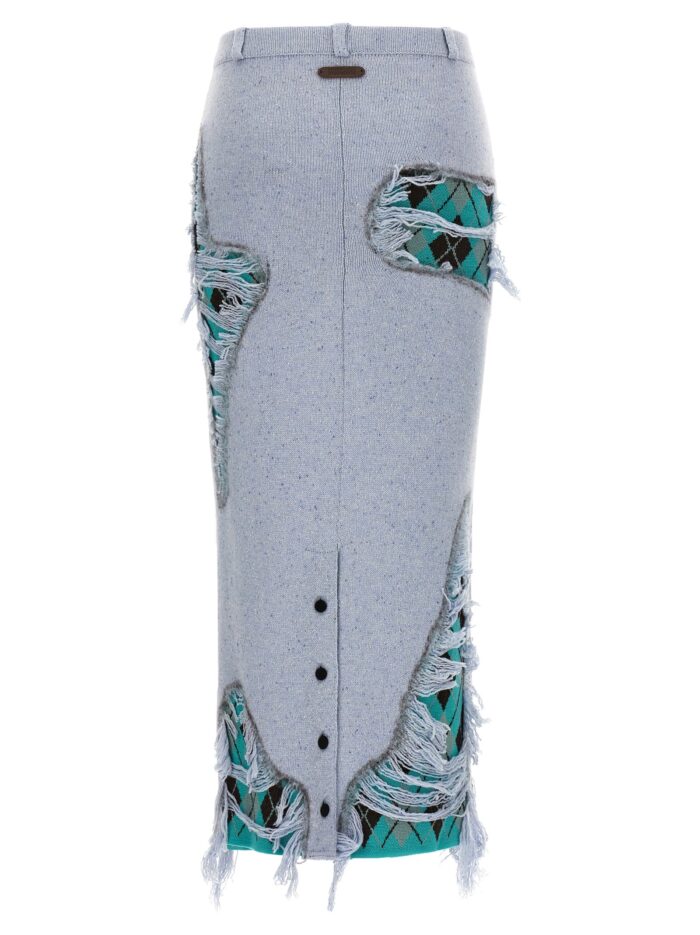 Moschino 'Deconstructed Argyle' Skirt