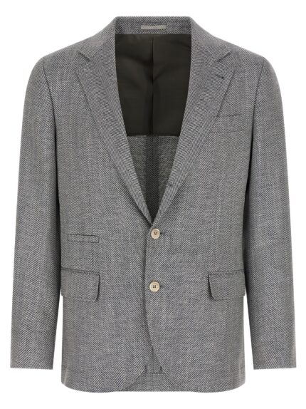 Brunello Cucinelli Deconstructed Single-breasted Blazer
