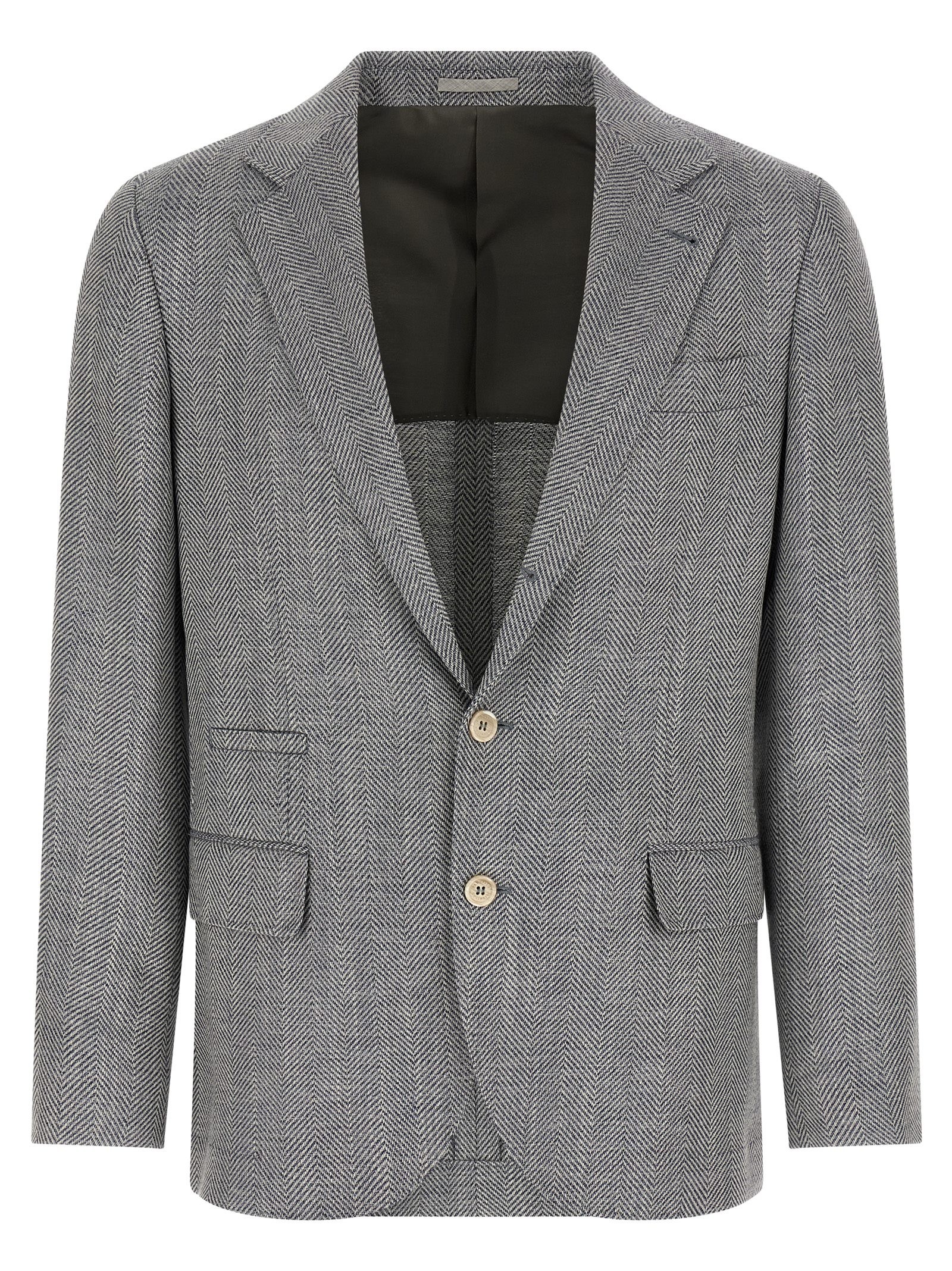 Brunello Cucinelli Deconstructed Single-breasted Blazer