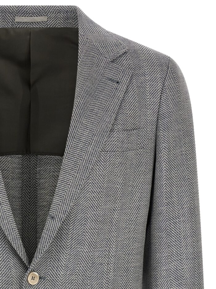 Brunello Cucinelli Deconstructed Single-breasted Blazer