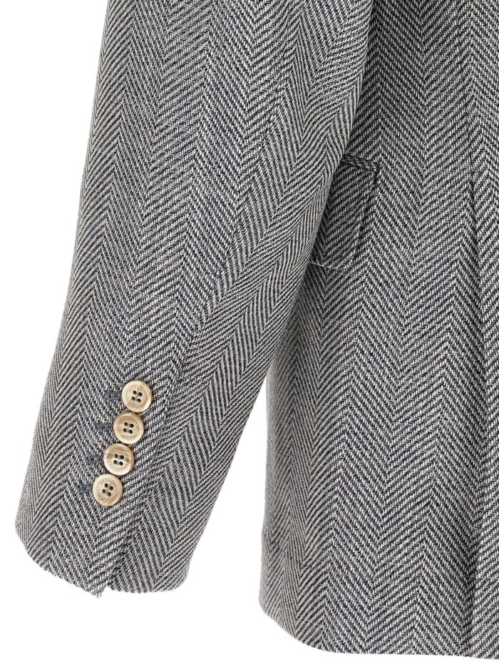 Brunello Cucinelli Deconstructed Single-breasted Blazer