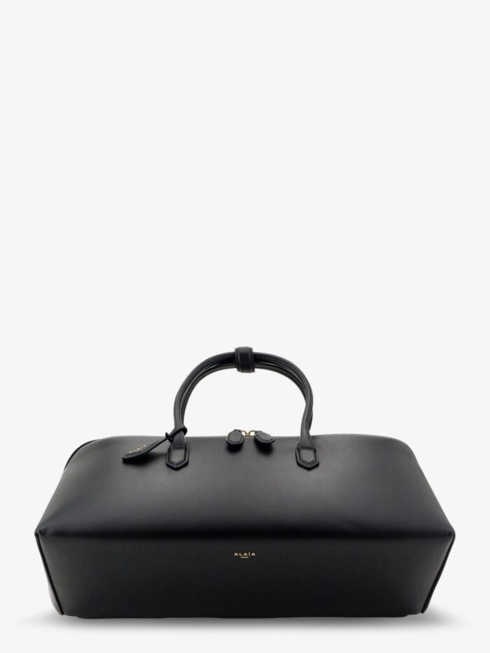 alaia delta medium leather handbag ALAIA Delta Medium Leather Handbag