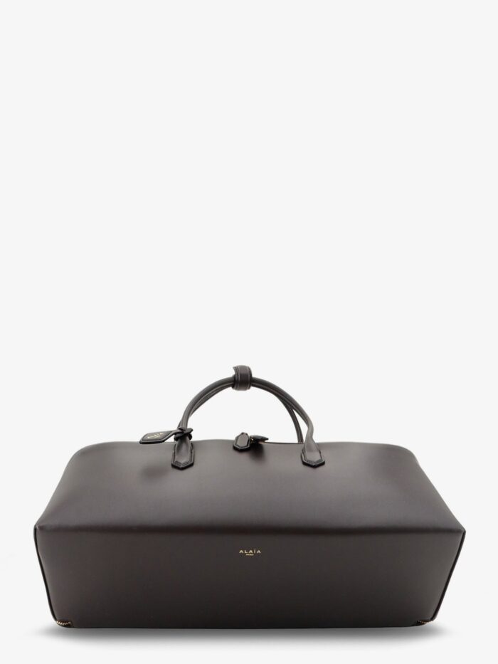 alaia delta medium leather handbag ALAIA Delta Medium Leather Handbag