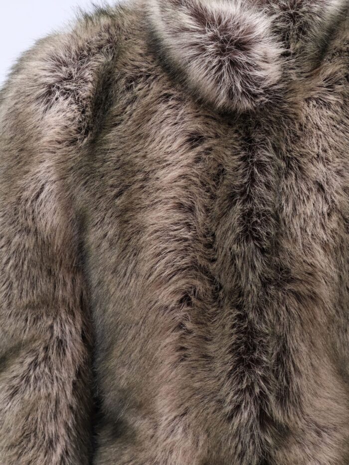 THE FRANKIE SHOP Denia Faux Fur Cinched Jacket