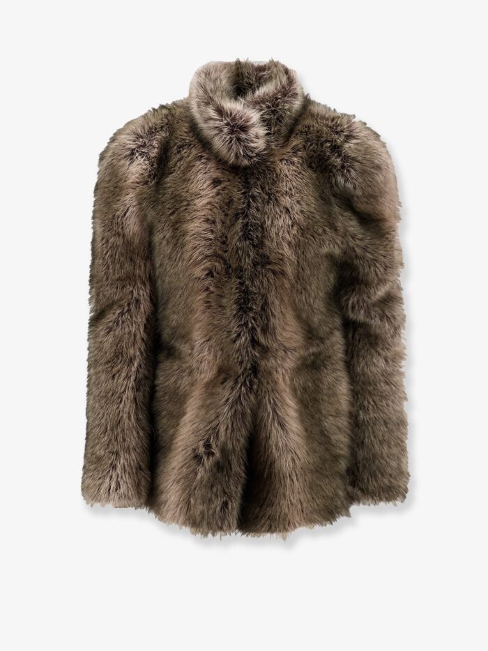 THE FRANKIE SHOP Denia Faux Fur Cinched Jacket