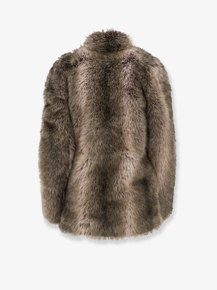 THE FRANKIE SHOP Denia Faux Fur Cinched Jacket