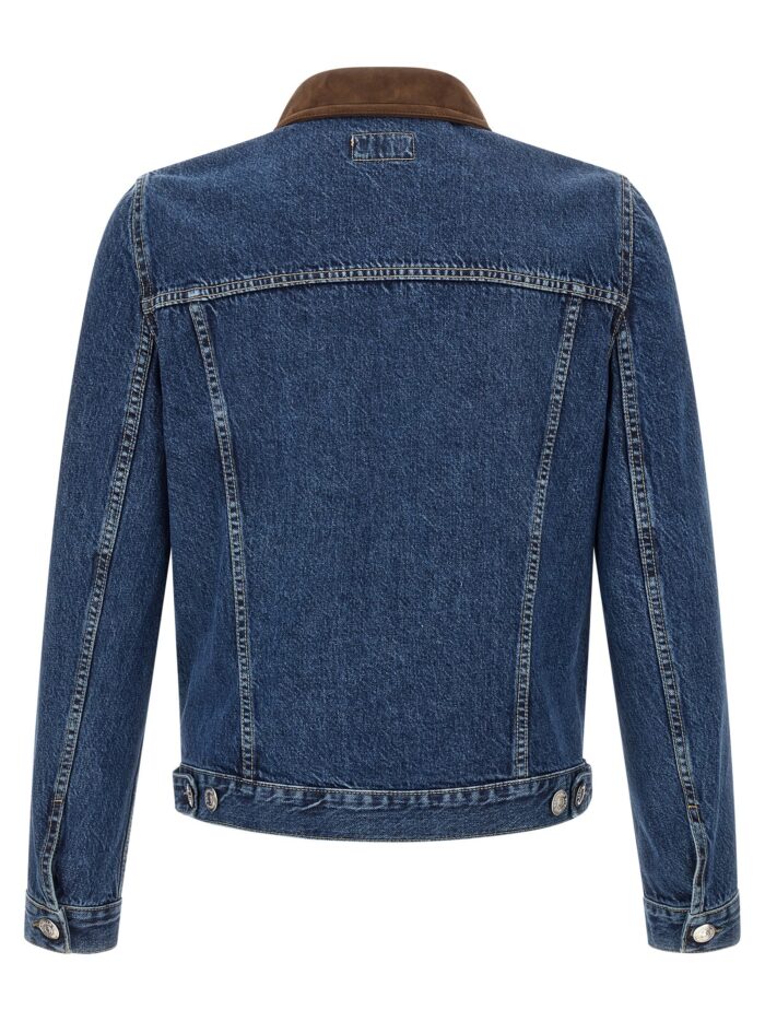 Brunello Cucinelli Denim And Suede Jacket