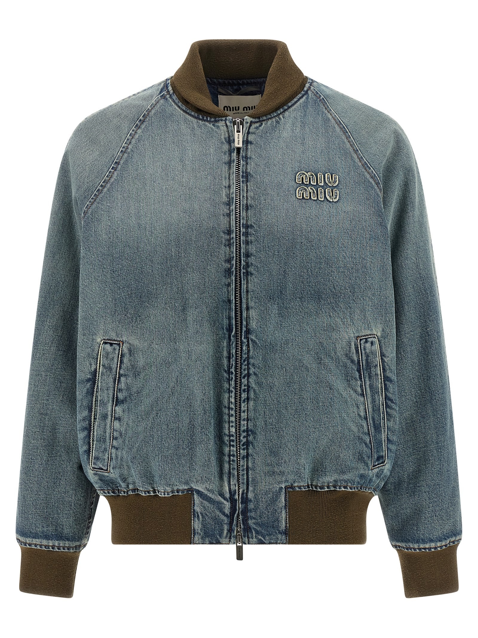 Miu Miu Denim Bomber Jacket