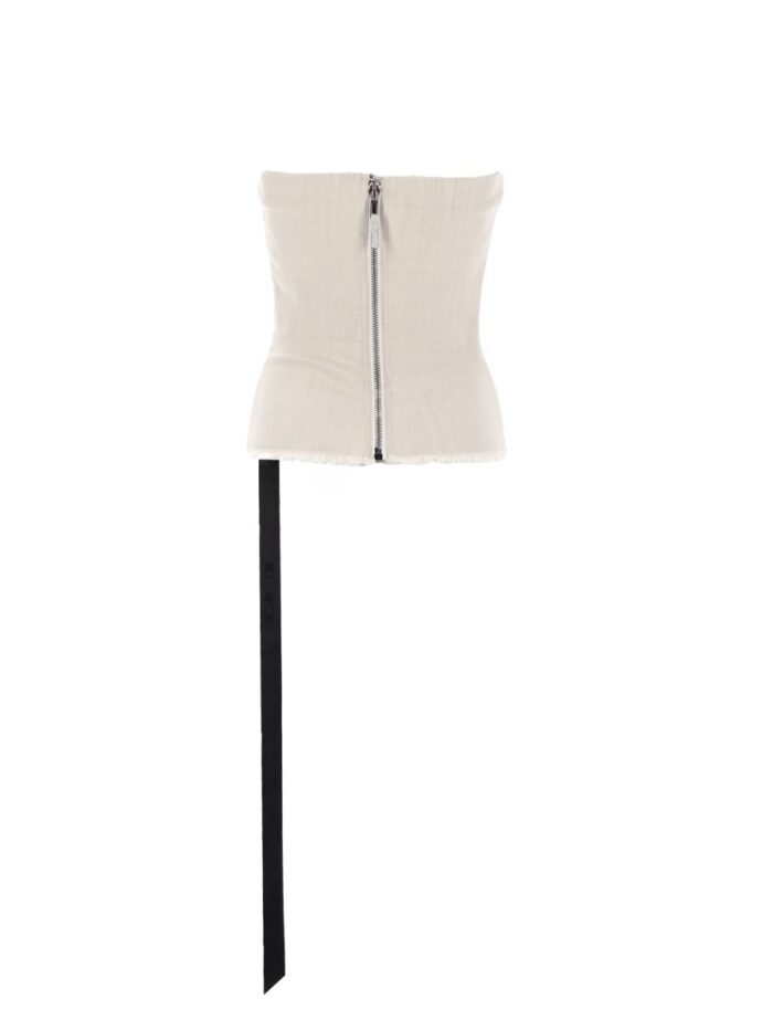 Rick Owens Drkshdw Denim Bustier Top