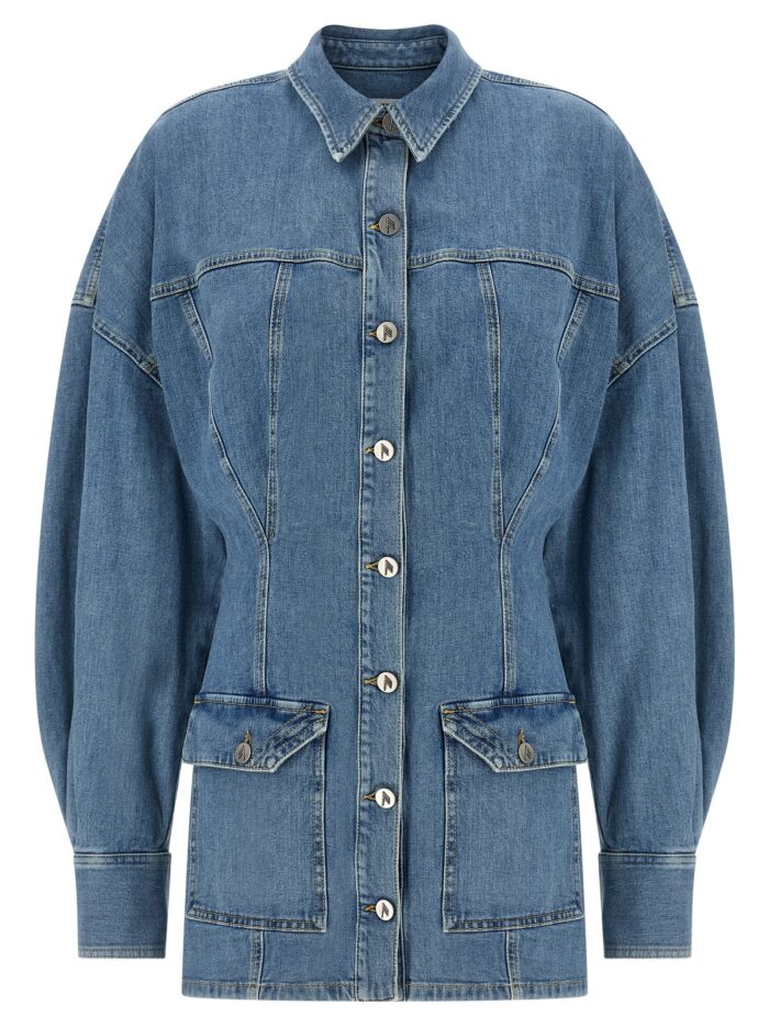 the attico denim dress The Attico Denim Dress