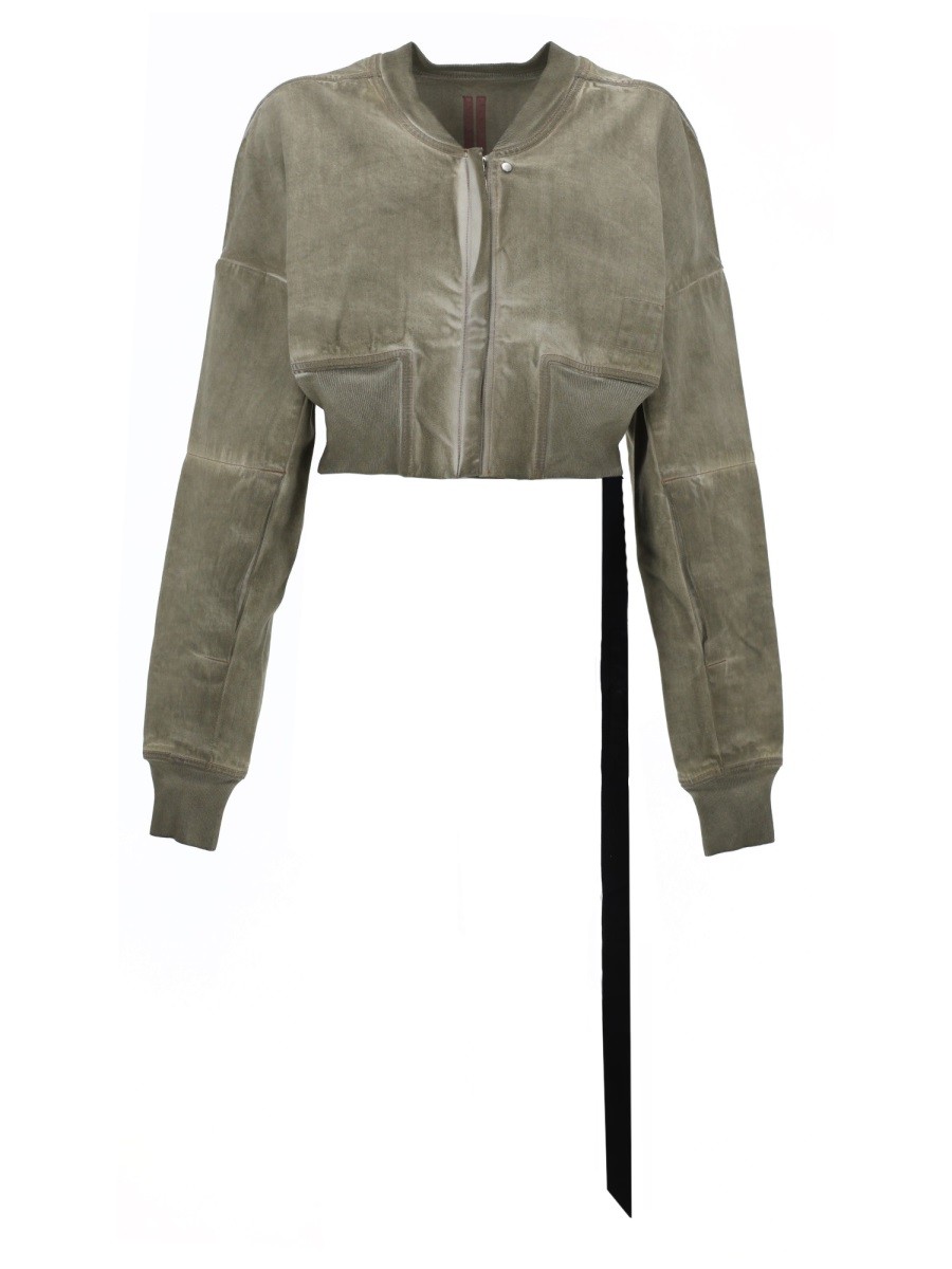 Rick Owens Drkshdw Denim "flight" Bomber Jacket
