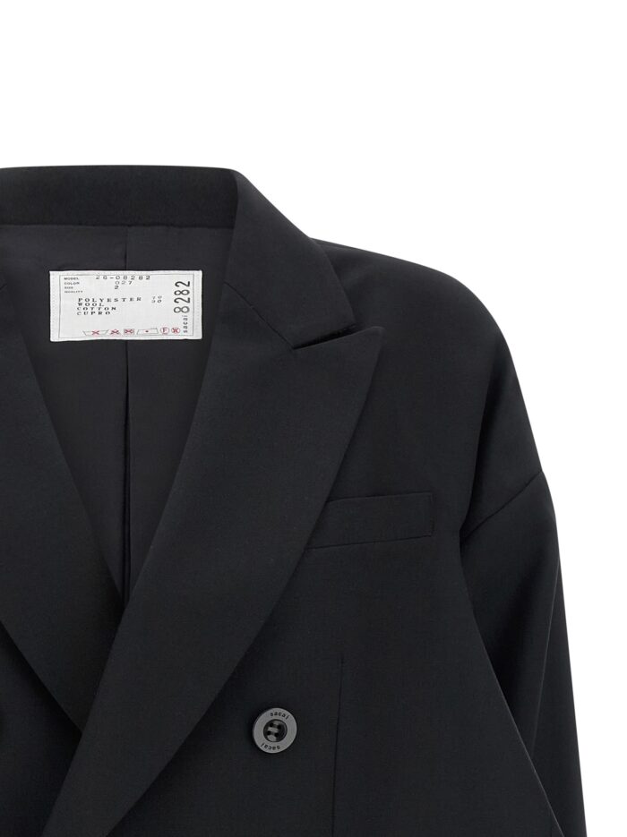 SACAI Denim Insert Blazer