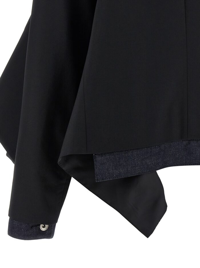 SACAI Denim Insert Blazer
