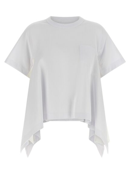SACAI Denim Insert T-shirt