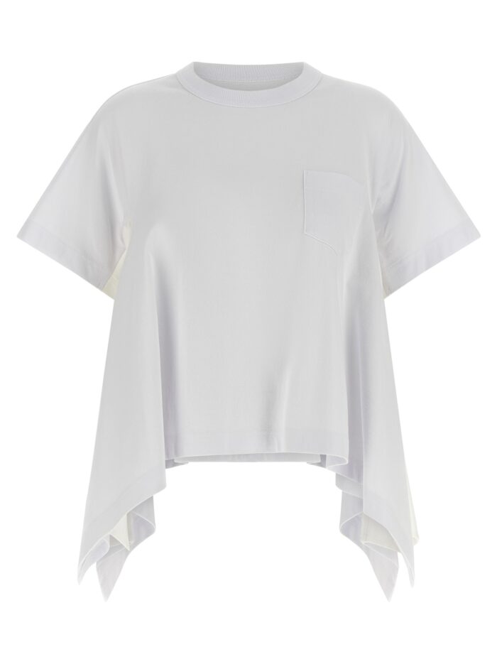 sacai denim insert t shirt SACAI Denim Insert T-shirt