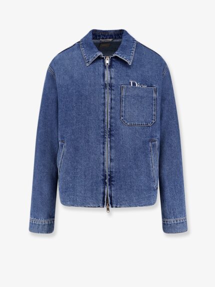 Denim Jacket With Dior Embroidery