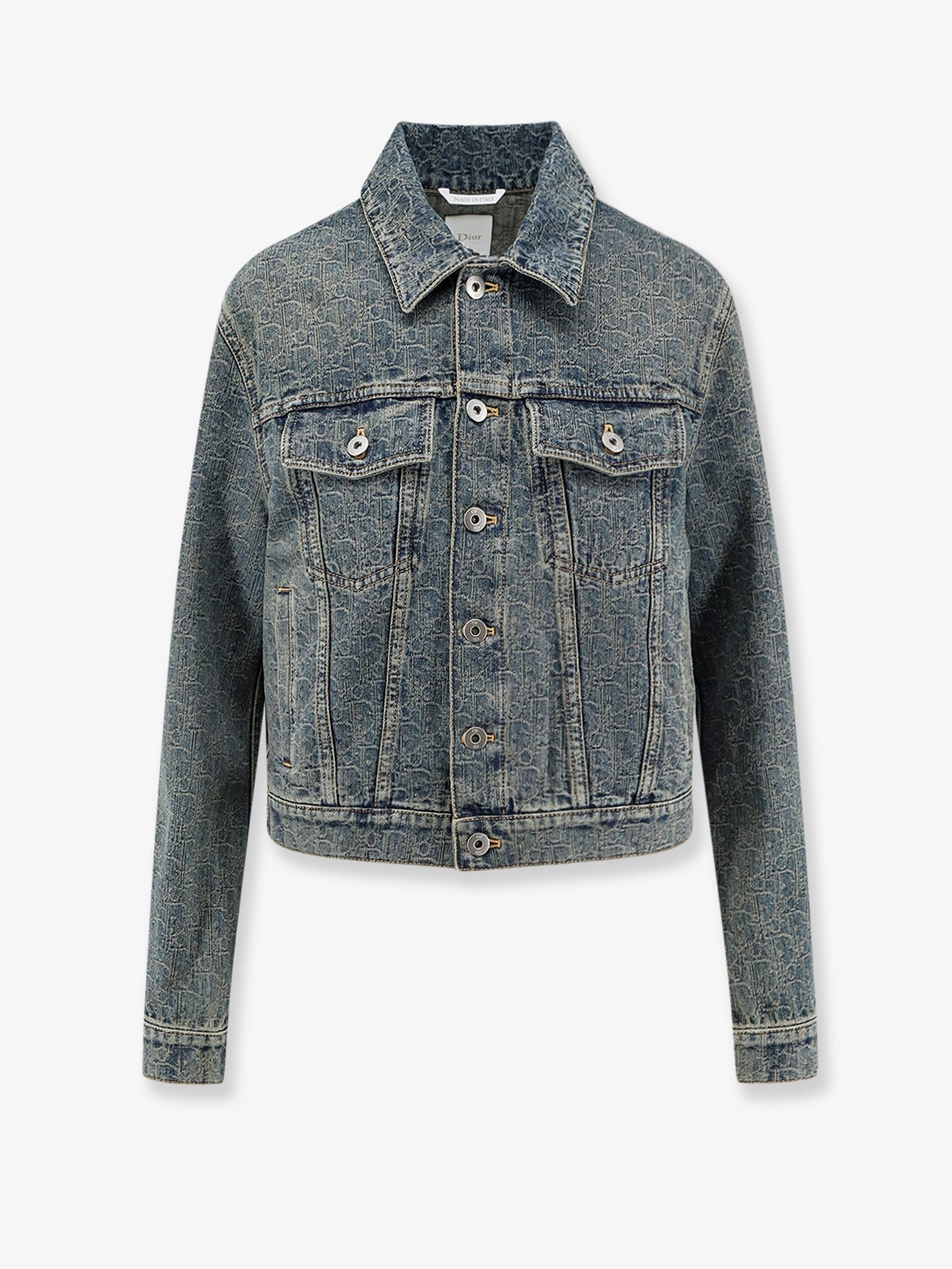 Denim Jacket With Dior Oblique Motif