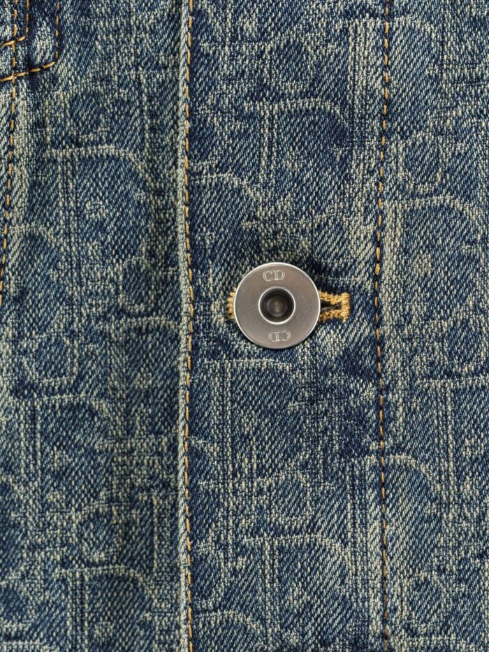 Denim Jacket With Dior Oblique Motif