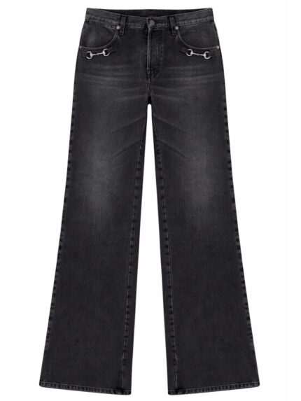 Gucci DENIM JEANS WITH HORSEBIT DETAIL