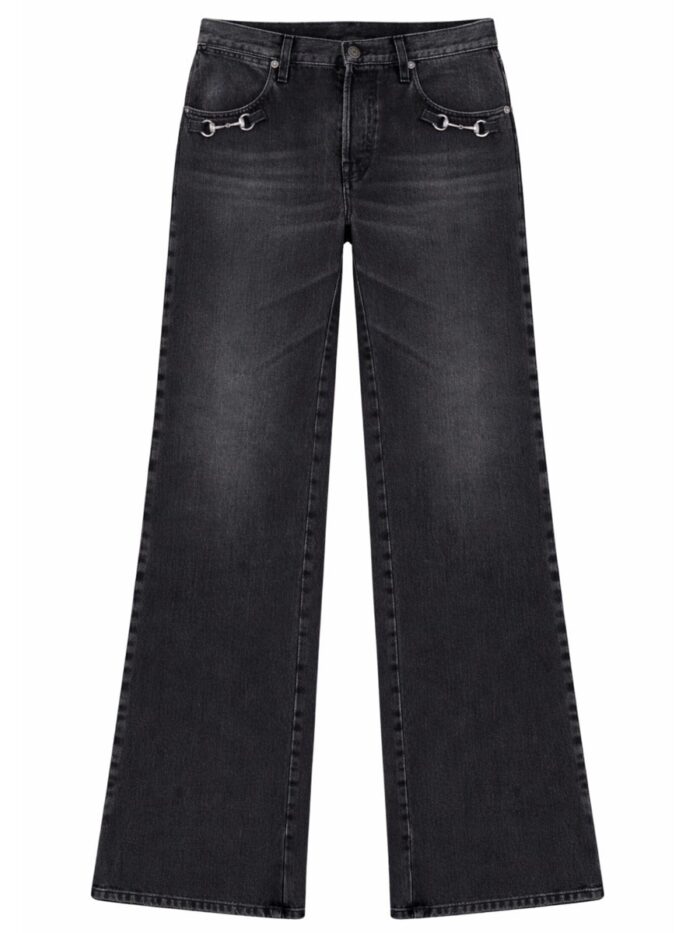 Gucci DENIM JEANS WITH HORSEBIT DETAIL