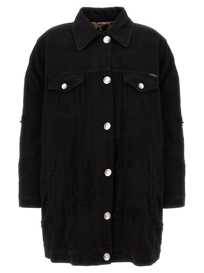 dolce & gabbana denim long jacket Dolce & Gabbana Denim Long Jacket
