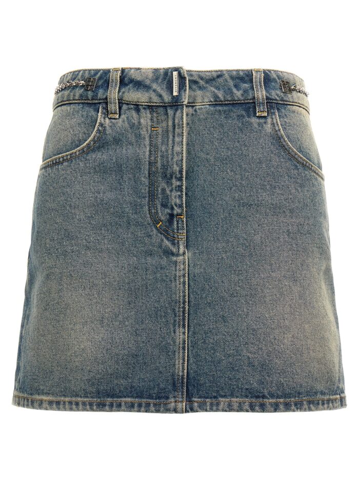 givenchy denim mini skirt Givenchy Denim Mini Skirt