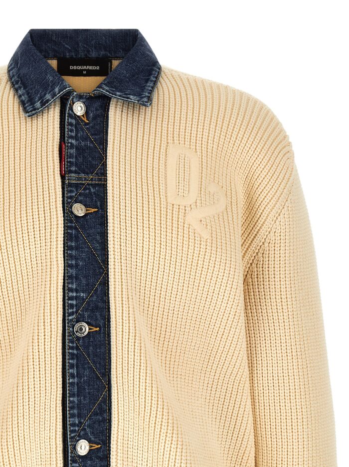 Dsquared2 'Denim Mix D2' Cardigan