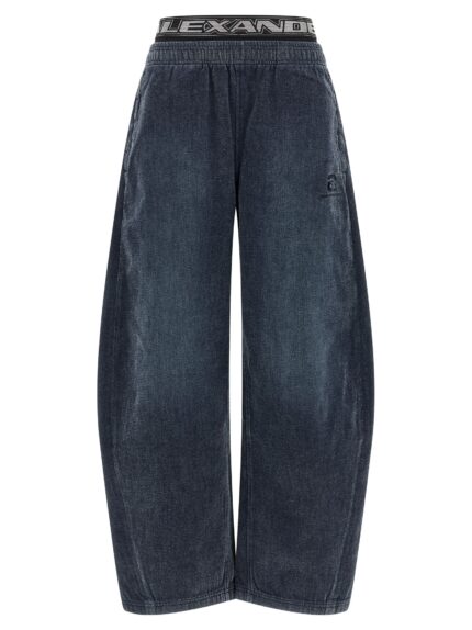 Alexander Wang Denim Pants With Elastic Waistband
