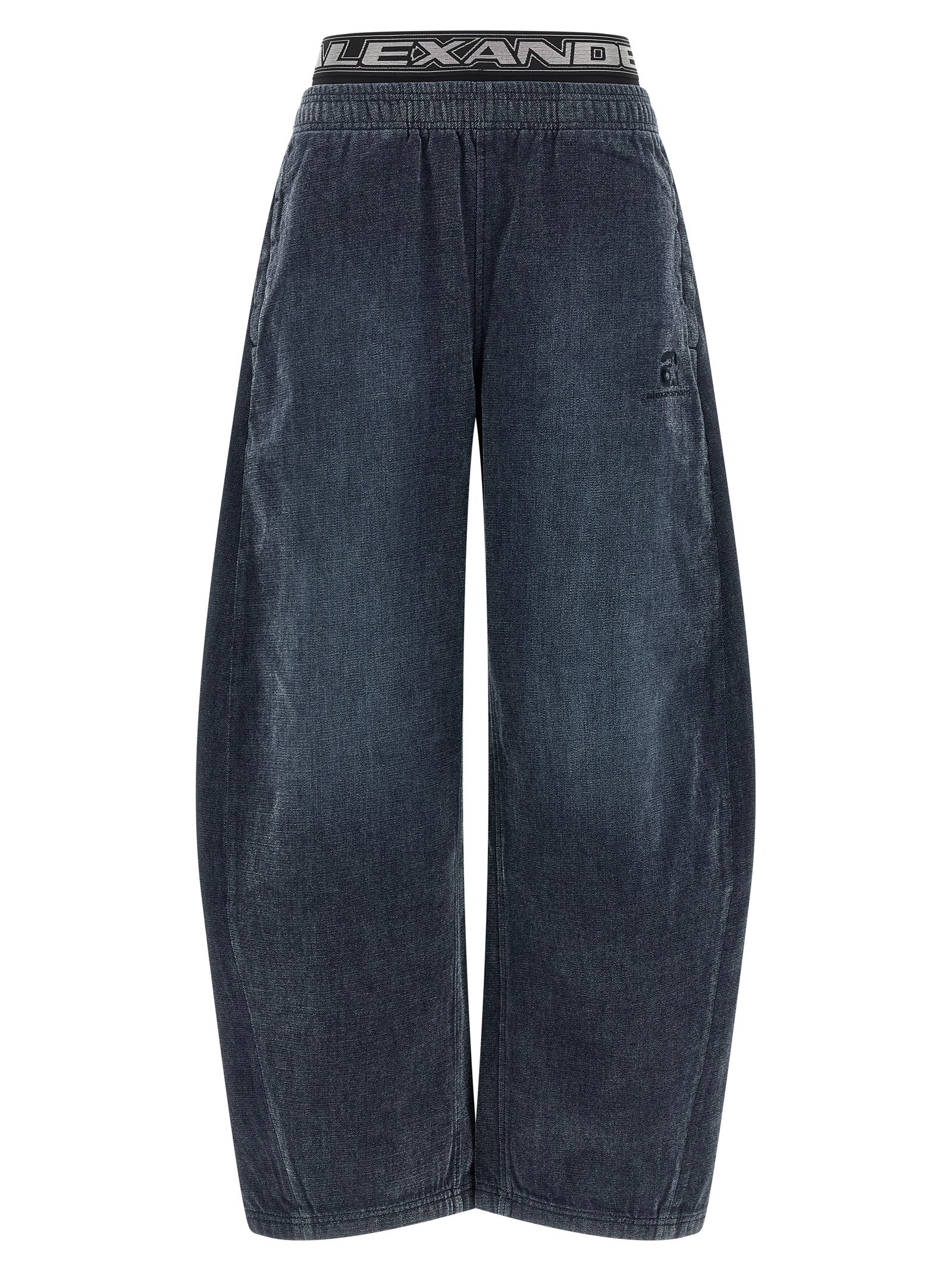 Alexander Wang Denim Pants With Elastic Waistband