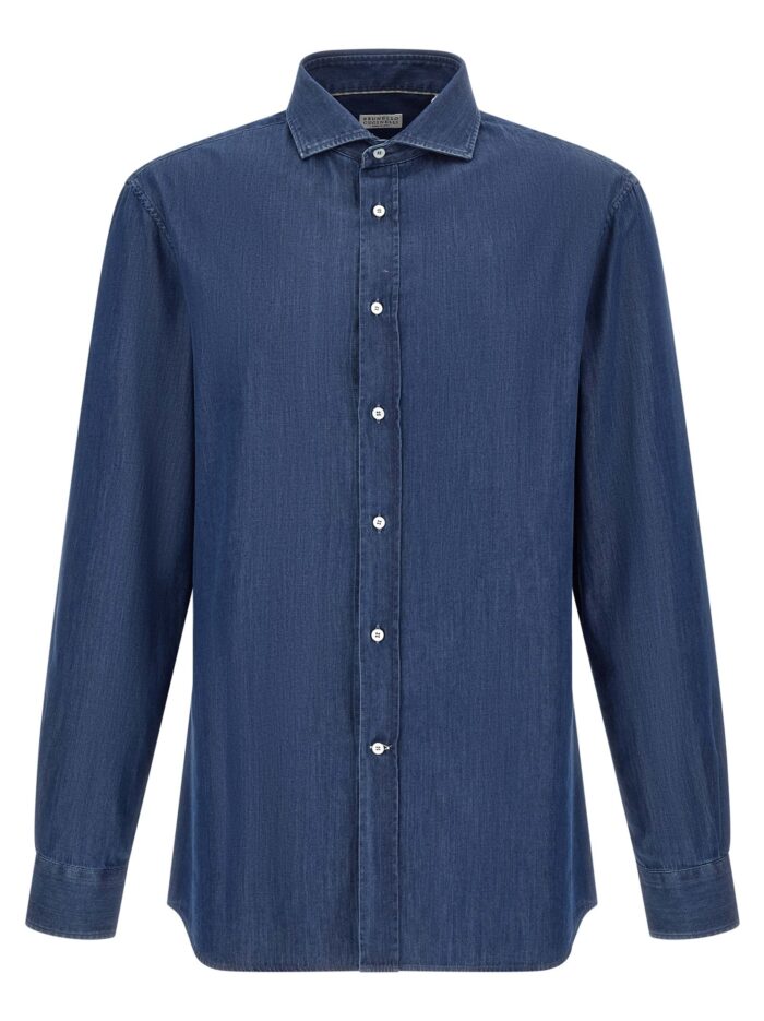 brunello cucinelli denim shirt Brunello Cucinelli Denim Shirt