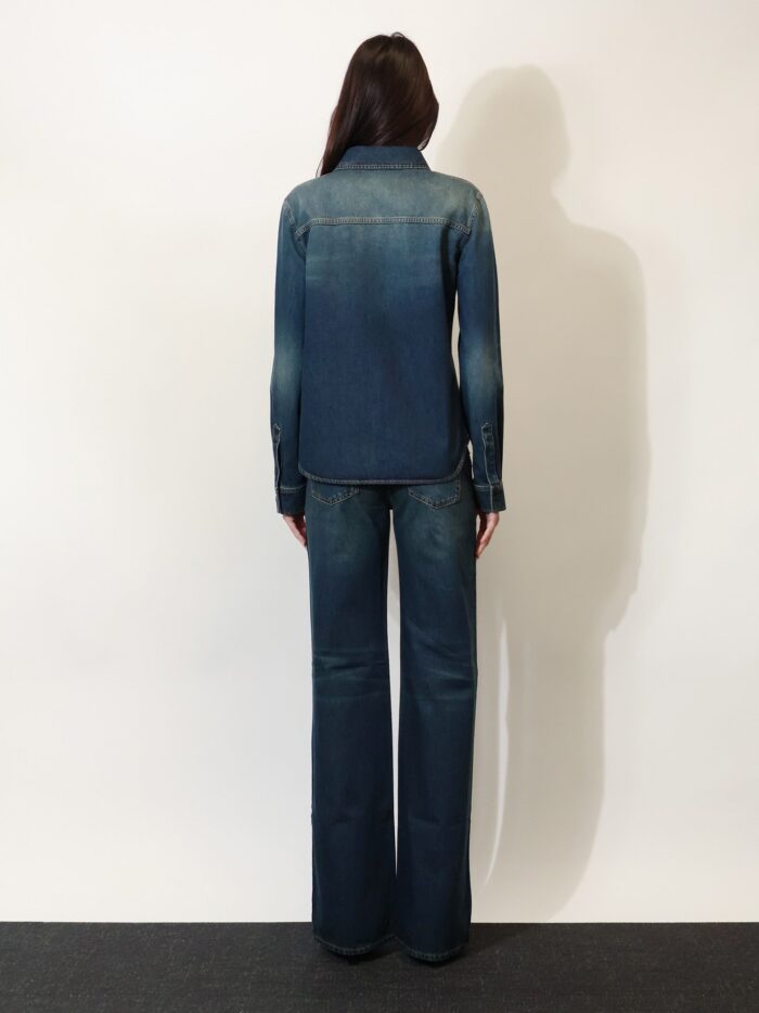 Gucci Denim Shirt With Embroidery