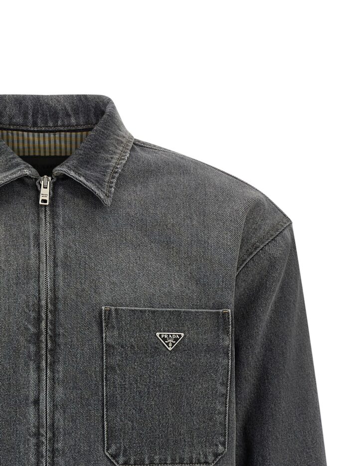 PRADA Denim Shirt With Zip