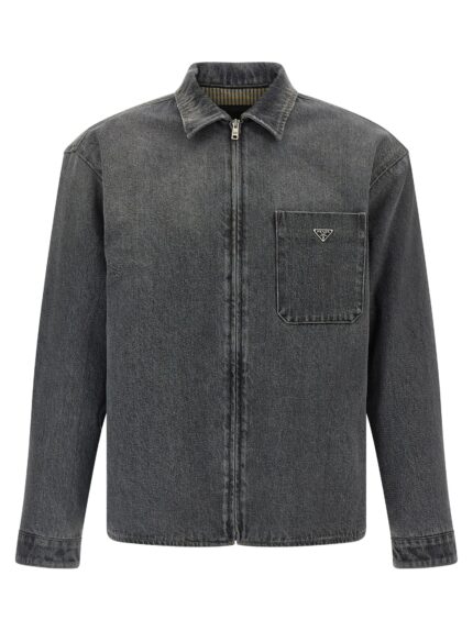 PRADA Denim Shirt With Zip