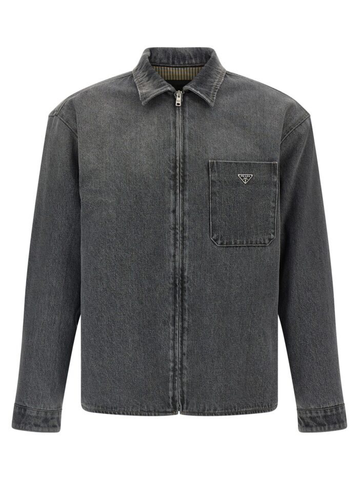 PRADA Denim Shirt With Zip