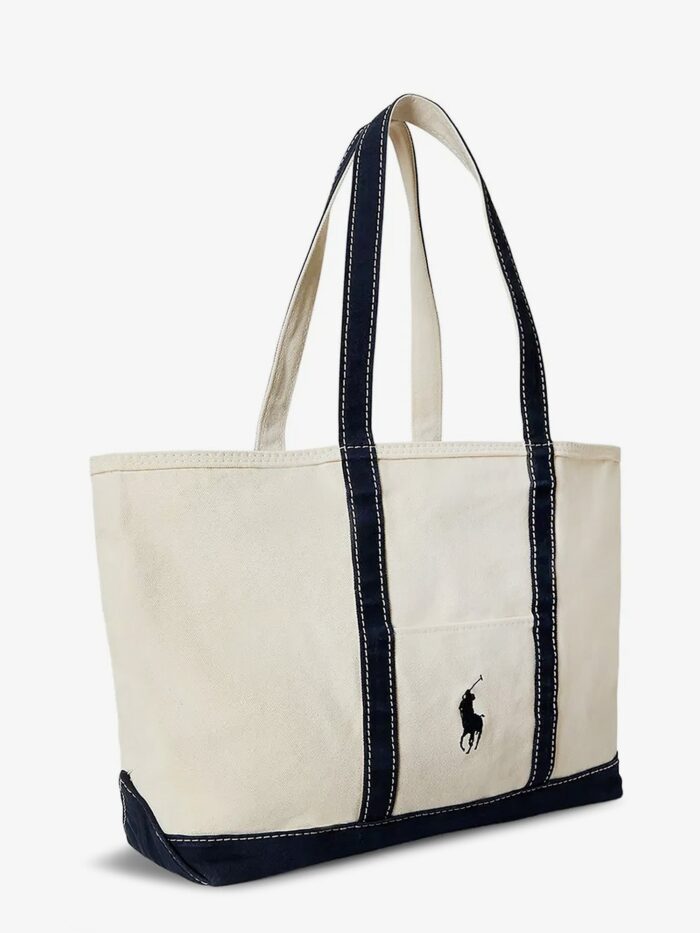 Polo Ralph Lauren Denim Shoulder Bag With Embroidered Logo On The Front