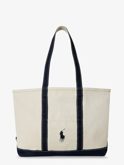 Polo Ralph Lauren Denim Shoulder Bag With Embroidered Logo On The Front