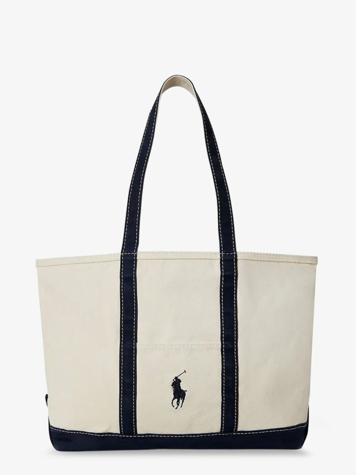 polo ralph lauren denim shoulder bag with embroidered logo on the front Polo Ralph Lauren Denim Shoulder Bag With Embroidered Logo On The Front