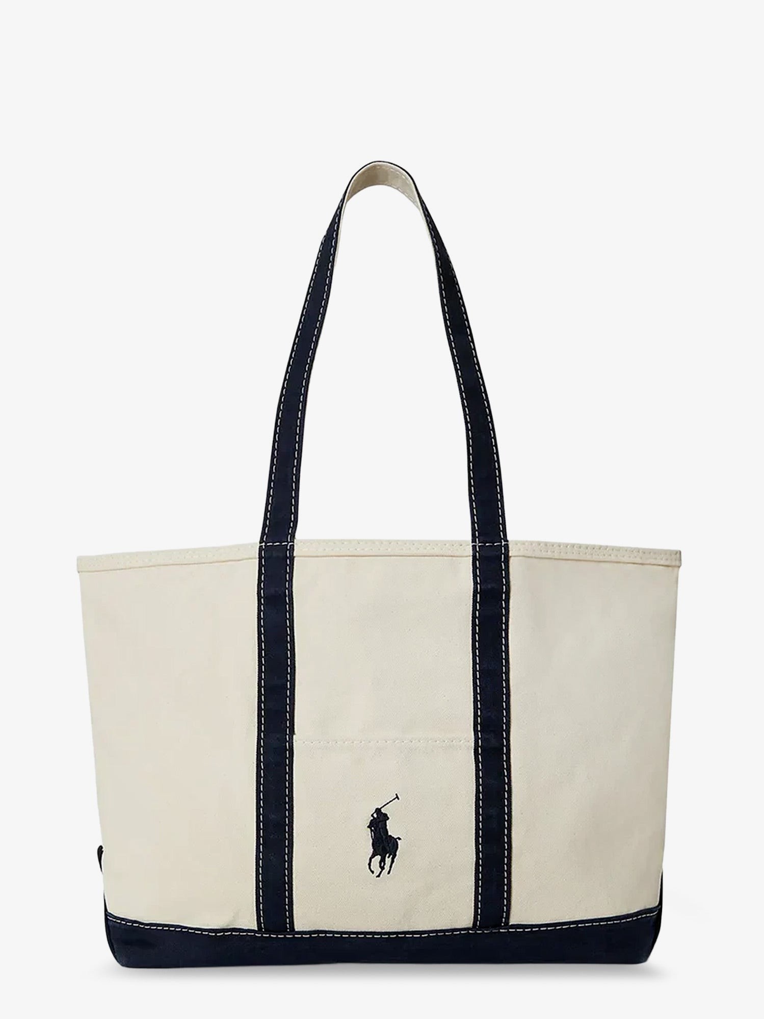 Polo Ralph Lauren Denim Shoulder Bag With Embroidered Logo On The Front