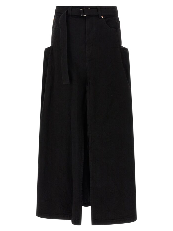 sacai denim skirt SACAI Denim Skirt
