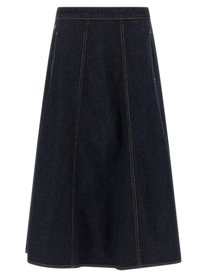 alberta ferretti denim skirt Alberta Ferretti Denim Skirt