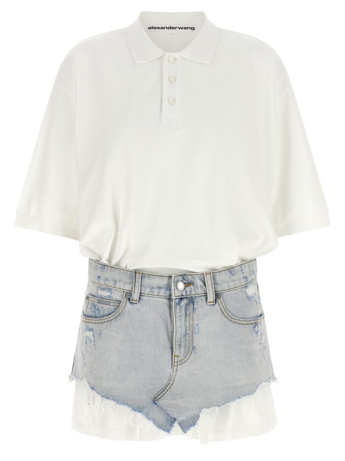 alexander wang denim skirt polo dress Alexander Wang Denim Skirt Polo Dress