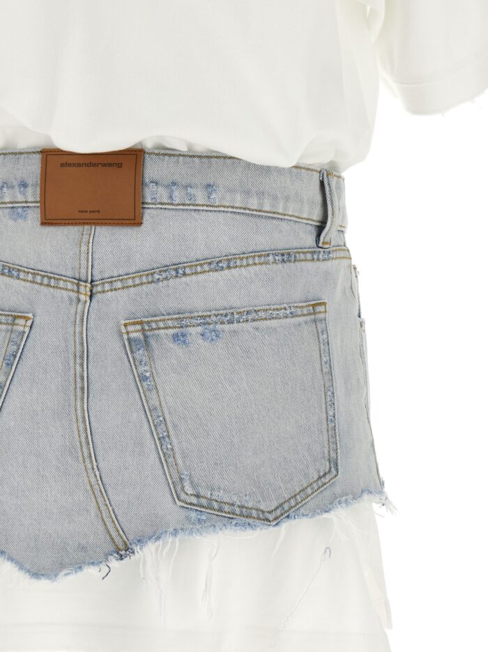 Alexander Wang Denim Skirt Polo Dress