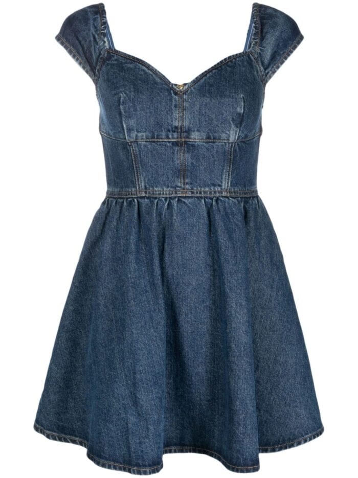 Denim Sweetheart Mini Dress