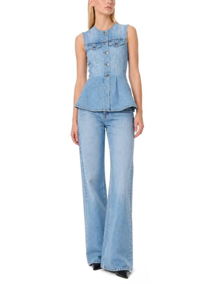 Rotate Birger Christensen Denim Top