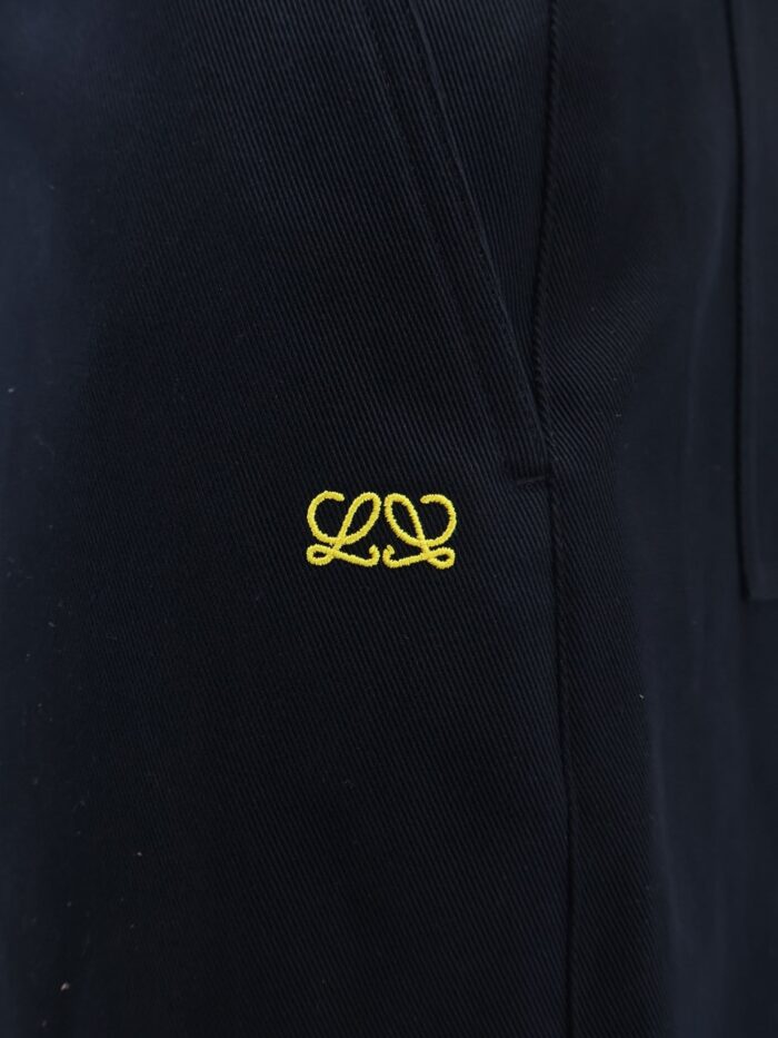 Loewe Denim Trousers With Contrasting Embroidered Logo