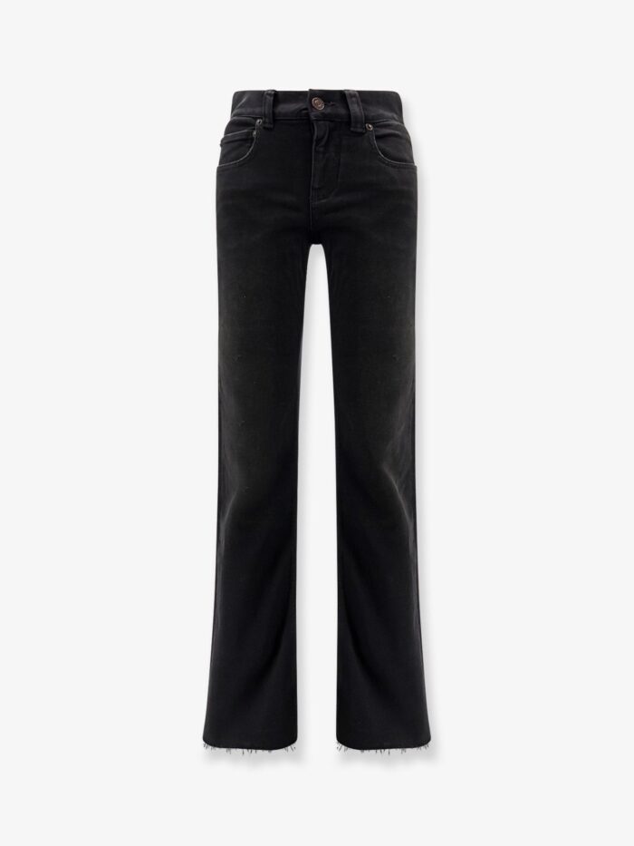 balenciaga denim trousers with frayed edges Balenciaga Denim Trousers With Frayed Edges