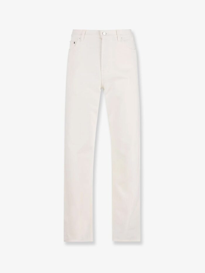 gucci denim trousers with metal horsebit detail on the back Gucci Denim Trousers With Metal Horsebit Detail On The Back