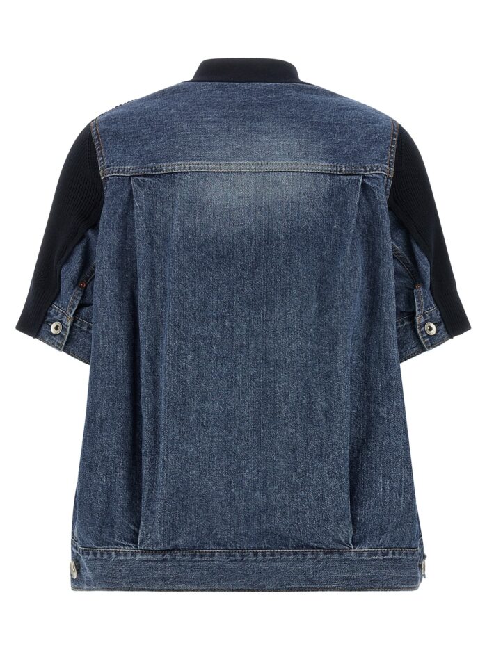 SACAI 'Denim X Knit' Cardigan